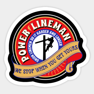 Union Lineman Sticker